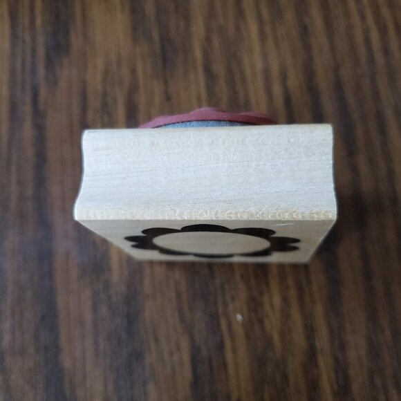 Vintage Great Impressions 2x2 Inch Sunrise Border Rubber Stamp - Picture 6 of 8